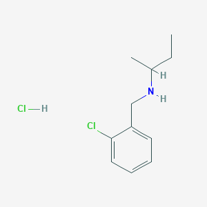 molecular formula C11H17Cl2N B1284392 N-(2-Chlorobenzyl)-2-butanamine hydrochloride CAS No. 1049773-97-8