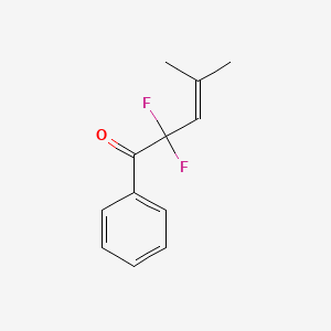 2,2-Difluoro-4-methyl-1-phenyl-3-penten-1-one