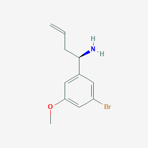 (R)-1-(3-bromo-5-methoxyphenyl)but-3-en-1-amine