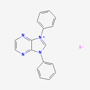 molecular formula C17H13IN4 B12843923 1,3-Diphenyl-1H-imidazo[4,5-b]pyrazin-3-ium iodide 