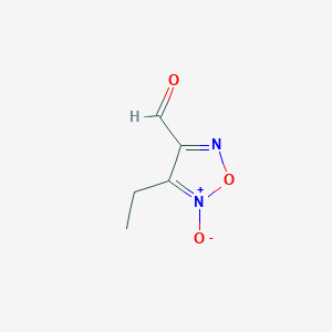 3-Ethyl-4-formyl-1,2,5-oxadiazole 2-oxide