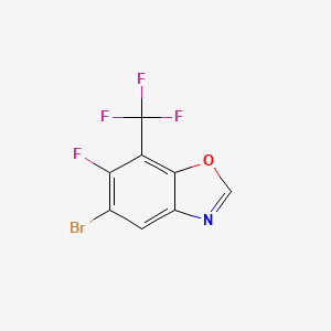 5-Bromo-6-fluoro-7-(trifluoromethyl)-1,3-benzoxazole