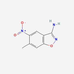 6-Methyl-5-nitrobenzo[d]isoxazol-3-amine