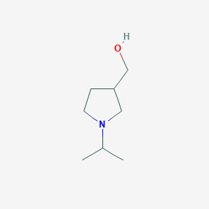 molecular formula C8H17NO B1284396 (1-异丙基吡咯烷-3-基)甲醇 CAS No. 2148-53-0