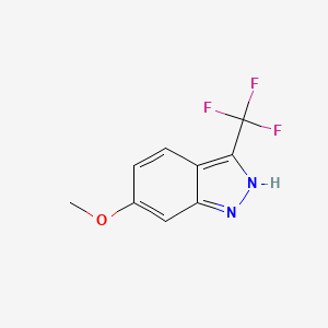 molecular formula C9H7F3N2O B12843964 6-Methoxy-3-(trifluoromethyl)-1H-indazole 