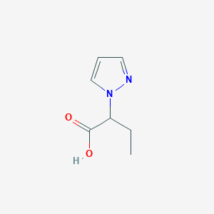 molecular formula C7H10N2O2 B1284398 2-(1H-pyrazol-1-yl)butanoic acid CAS No. 923526-87-8