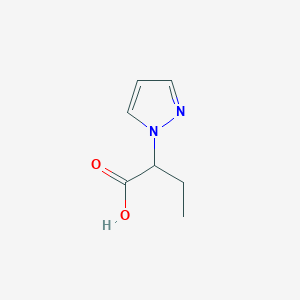 molecular formula C7H10N2O2 B1284398 1-吡唑基丁酸 CAS No. 923526-87-8