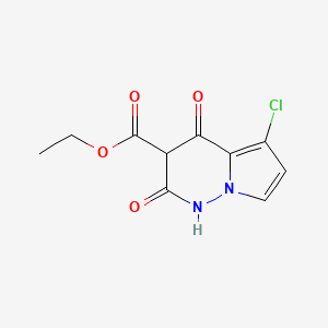 molecular formula C10H9ClN2O4 B12844037 Ethyl 5-chloro-2,4-dioxo-1,2,3,4-tetrahydropyrrolo[1,2-b]pyridazine-3-carboxylate 