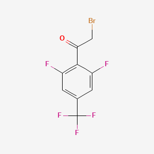 molecular formula C9H4BrF5O B12844118 2,6-Difluoro-4-(trifluoromethyl)phenacyl bromide 