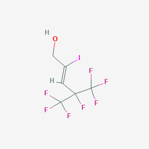 molecular formula C6H4F7IO B12844148 (Z)-4,5,5,5-tetrafluoro-2-iodo-4-(trifluoromethyl)pent-2-en-1-ol CAS No. 1006627-74-2