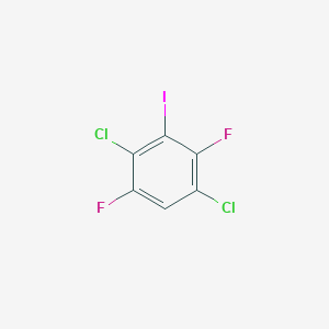 molecular formula C6HCl2F2I B12844163 2,5-Dichloro-3,6-difluoroiodobenzene CAS No. 1263376-34-6