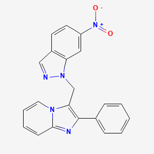 6-Nitro-1-((2-phenylimidazo[1,2-a]pyridin-3-yl)methyl)-1H-indazole