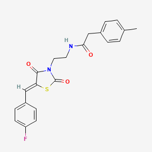 N-(2-(5-(4-Fluorobenzylidene)-2,4-dioxothiazolidin-3-yl)ethyl)-2-(p-tolyl)acetamide