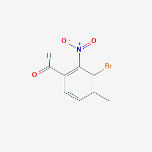 3-Bromo-4-methyl-2-nitrobenzaldehyde