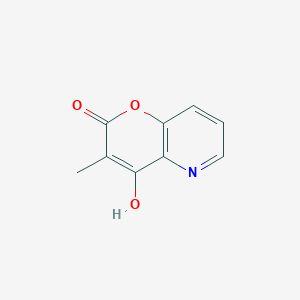 molecular formula C9H7NO3 B12844180 4-Hydroxy-3-methyl-2H-pyrano[3,2-b]pyridin-2-one 