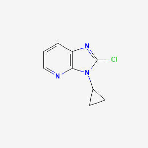 molecular formula C9H8ClN3 B12844185 2-Chloro-3-cyclopropyl-3H-imidazo[4,5-b]pyridine 