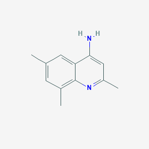molecular formula C12H14N2 B1284419 2,6,8-三甲基喹啉-4-胺 CAS No. 689277-05-2