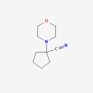 molecular formula C10H16N2O B1284420 1-Morpholin-4-ylcyclopentanecarbonitrile CAS No. 62317-19-5