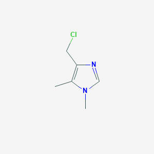 molecular formula C6H9ClN2 B12844200 4-(Chloromethyl)-1,5-dimethyl-1H-imidazole 