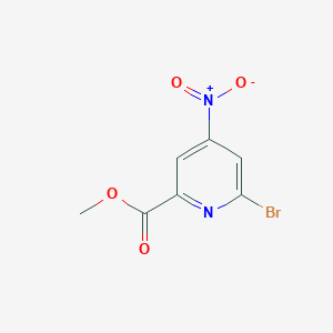 molecular formula C7H5BrN2O4 B12844241 Methyl 6-bromo-4-nitropicolinate 