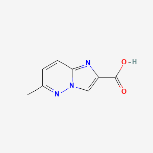 molecular formula C8H7N3O2 B12844279 6-Methylimidazo[1,2-b]pyridazine-2-carboxylic acid 