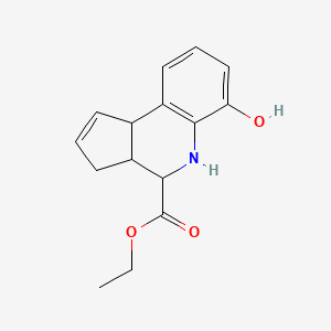 6-Hydroxy-3a,4,5,9b-tetrahydro-3H-cyclopenta[c]quinoline-4-carboxylic acid ethyl ester