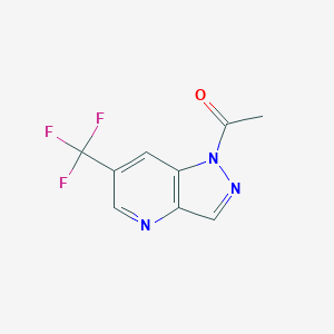 1-(6-(Trifluoromethyl)-1H-pyrazolo[4,3-b]pyridin-1-yl)ethanone