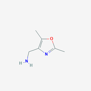 molecular formula C6H10N2O B1284433 (2,5-二甲基-1,3-噁唑-4-基)甲胺 CAS No. 859850-62-7