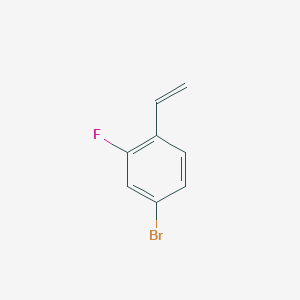 molecular formula C8H6BrF B1284434 4-Bromo-2-fluoro-1-vinylbenzene CAS No. 627463-17-6