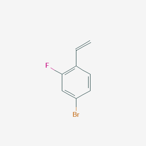 molecular formula C8H6BrF B1284434 4-溴-2-氟-1-乙烯基苯 CAS No. 627463-17-6