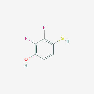 molecular formula C6H4F2OS B12844343 2,3-Difluoro-4-sulfanylphenol 