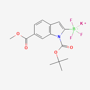 Potassium (1-(tert-butoxycarbonyl)-6-(methoxycarbonyl)-1H-indol-2-yl)trifluoroborate