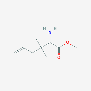 Methyl 2-amino-3,3-dimethylhex-5-enoate