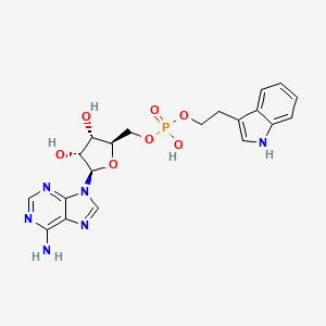 2-(1H-Indol-3-yl)ethyl (((2R,3S,4R,5R)-5-(6-amino-9H-purin-9-yl)-3,4-dihydroxytetrahydrofuran-2-yl)methyl) hydrogen phosphate