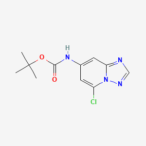 tert-Butyl (5-chloro-[1,2,4]triazolo[1,5-a]pyridin-7-yl)carbamate