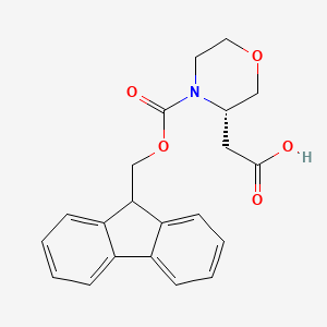 2-[(3S)-4-(9H-Fluoren-9-ylmethoxycarbonyl)morpholin-3-yl]acetic acid