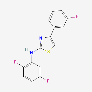 2-(2,5-Difluorophenyl)amino-4-(3-fluorophenyl)thiazole