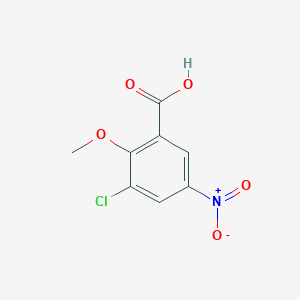 3-Chloro-2-methoxy-5-nitrobenzoic acid