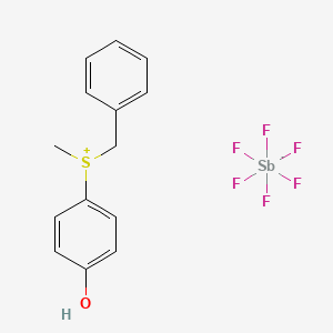 molecular formula C14H15F6OSS B1284444 Benzyl(4-hydroxyphenyl)methylsulfonium Hexafluoroantimonate CAS No. 125662-42-2