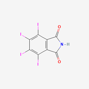 molecular formula C8HI4NO2 B12844445 4,5,6,7-Tetraiodoisoindoline-1,3-dione CAS No. 74586-42-8