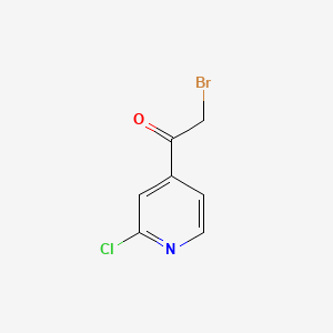 molecular formula C7H5BrClNO B1284445 2-Bromo-1-(2-chloropyridin-4-yl)ethanone CAS No. 23794-16-3