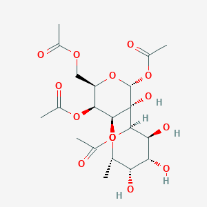 1,3,4,6-Tetra-O-acetyl-2-(6-deoxy-a-L-galactopyranosyl)-a-D-galactopyranose