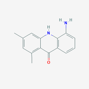 molecular formula C15H14N2O B1284448 5-氨基-1,3-二甲基-10H-吖啶-9-酮 CAS No. 893612-56-1