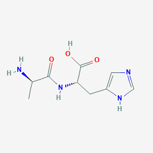 molecular formula C9H14N4O3 B12844499 d-Alanyl-l-histidine 