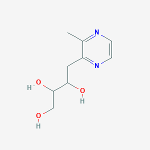 molecular formula C9H14N2O3 B12844535 4-(3-Methylpyrazin-2-yl)butane-1,2,3-triol 