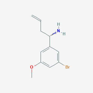 (S)-1-(3-bromo-5-methoxyphenyl)but-3-en-1-amine