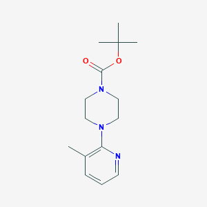 molecular formula C15H23N3O2 B1284457 叔丁基 4-(3-甲基吡啶-2-基)哌嗪-1-羧酸酯 CAS No. 946386-15-8