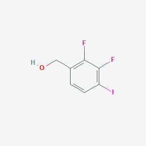 molecular formula C7H5F2IO B12844572 2,3-Difluoro-4-iodobenzyl alcohol 