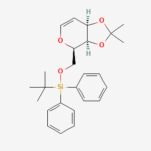 tert-Butyl(((3aR,4R,7aR)-2,2-dimethyl-3a,7a-dihydro-4H-[1,3]dioxolo[4,5-c]pyran-4-yl)methoxy)diphenylsilane