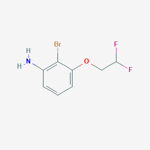 molecular formula C8H8BrF2NO B12844632 2-Bromo-3-(2,2-difluoroethoxy)aniline 